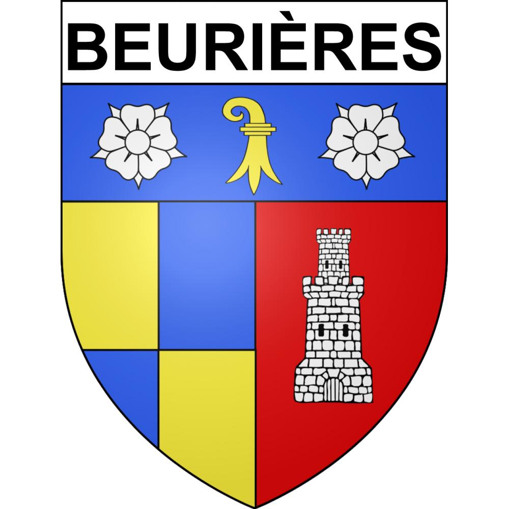 Beurières Sticker wappen, gelsenkirchen, augsburg, klebender aufkleber