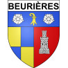 Stickers coat of arms Beurières adhesive sticker