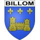 Billom Sticker wappen, gelsenkirchen, augsburg, klebender aufkleber