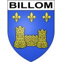 Billom 63 ville sticker blason écusson autocollant adhésif