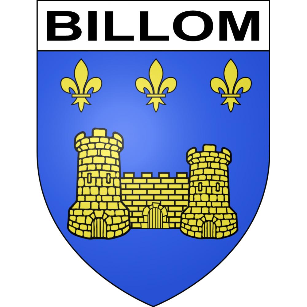 Billom 63 ville sticker blason écusson autocollant adhésif