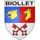 Stickers coat of arms Biollet adhesive sticker