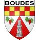 Boudes Sticker wappen, gelsenkirchen, augsburg, klebender aufkleber