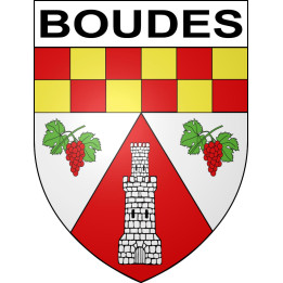 Boudes 63 ville sticker blason écusson autocollant adhésif
