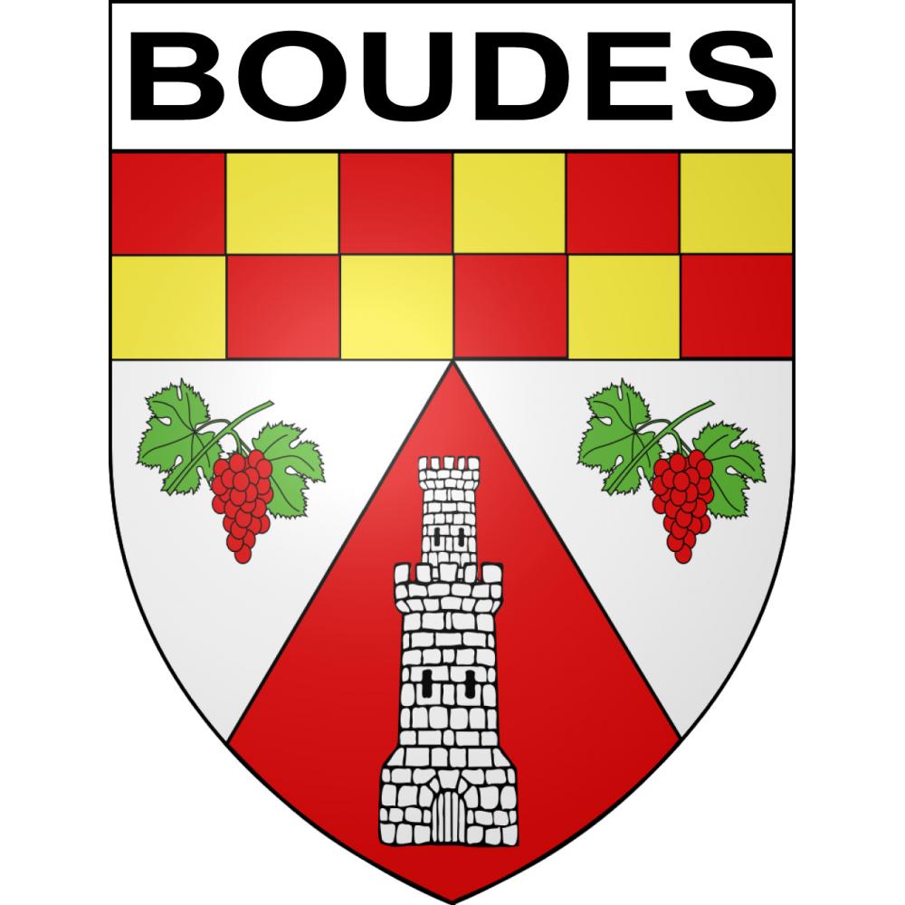 Stickers coat of arms Boudes adhesive sticker