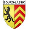 Bourg-Lastic Sticker wappen, gelsenkirchen, augsburg, klebender aufkleber