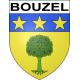 Pegatinas escudo de armas de Bouzel adhesivo de la etiqueta engomada