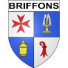 Pegatinas escudo de armas de Briffons adhesivo de la etiqueta engomada
