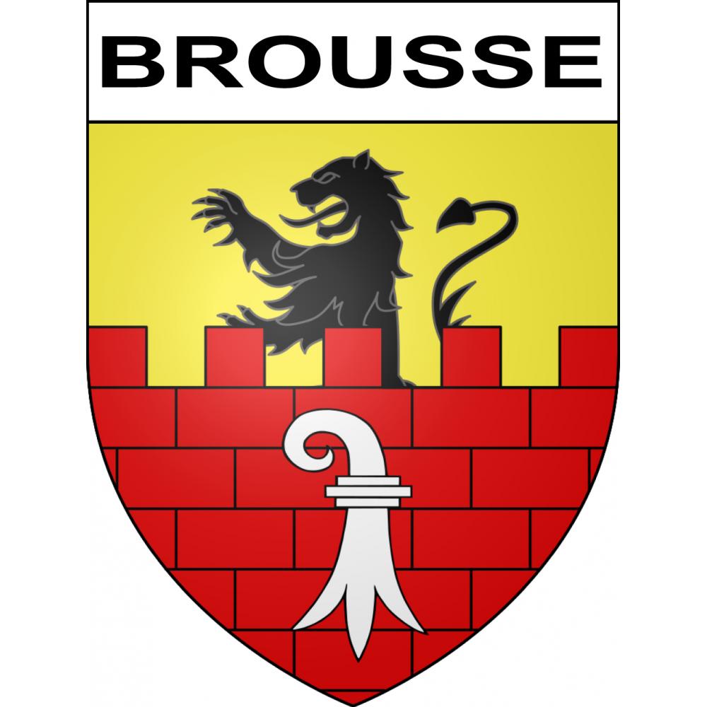 Brousse Sticker wappen, gelsenkirchen, augsburg, klebender aufkleber
