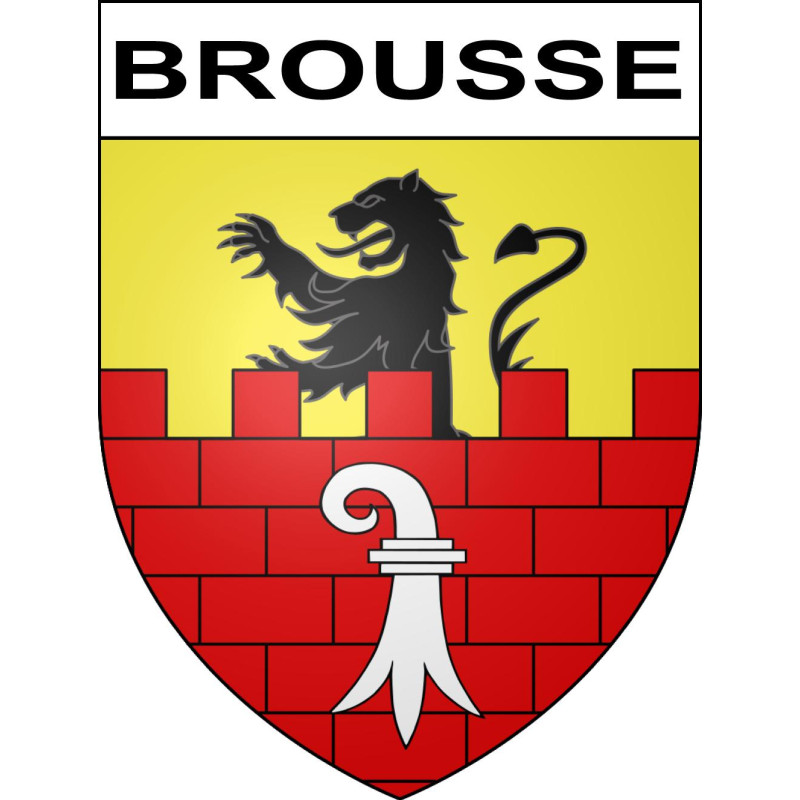 Stickers coat of arms Brousse adhesive sticker