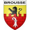 Pegatinas escudo de armas de Brousse adhesivo de la etiqueta engomada