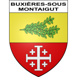 Stickers coat of arms Buxières-sous-Montaigut adhesive sticker