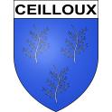 Pegatinas escudo de armas de Ceilloux adhesivo de la etiqueta engomada