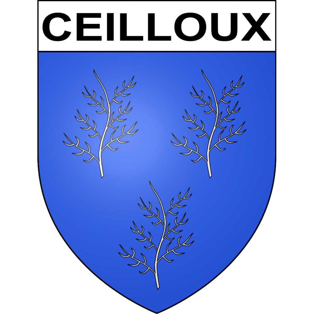 Stickers coat of arms Ceilloux adhesive sticker