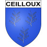 Ceilloux Sticker wappen, gelsenkirchen, augsburg, klebender aufkleber