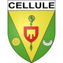 Pegatinas escudo de armas de Cellule adhesivo de la etiqueta engomada