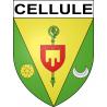 Cellule 63 ville sticker blason écusson autocollant adhésif