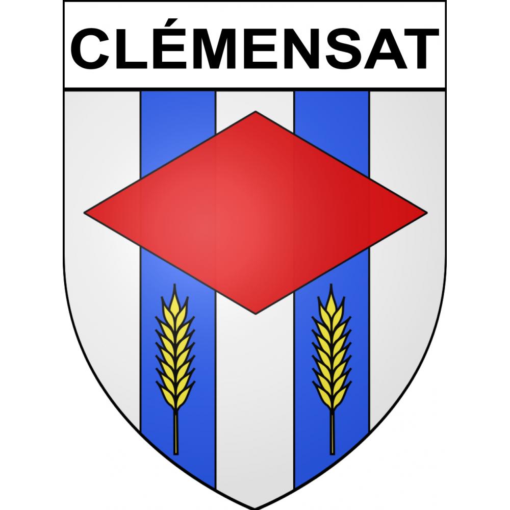 Stickers coat of arms Clémensat adhesive sticker