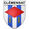 Clémensat 63 ville sticker blason écusson autocollant adhésif