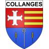 Collanges 63 ville sticker blason écusson autocollant adhésif