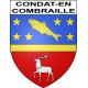 Condat-en-Combraille 63 ville sticker blason écusson autocollant adhésif