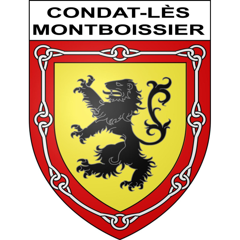 Condat-lès-Montboissier Sticker wappen, gelsenkirchen, augsburg, klebender aufkleber