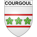 Courgoul 63 ville sticker blason écusson autocollant adhésif