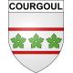 Pegatinas escudo de armas de Courgoul adhesivo de la etiqueta engomada