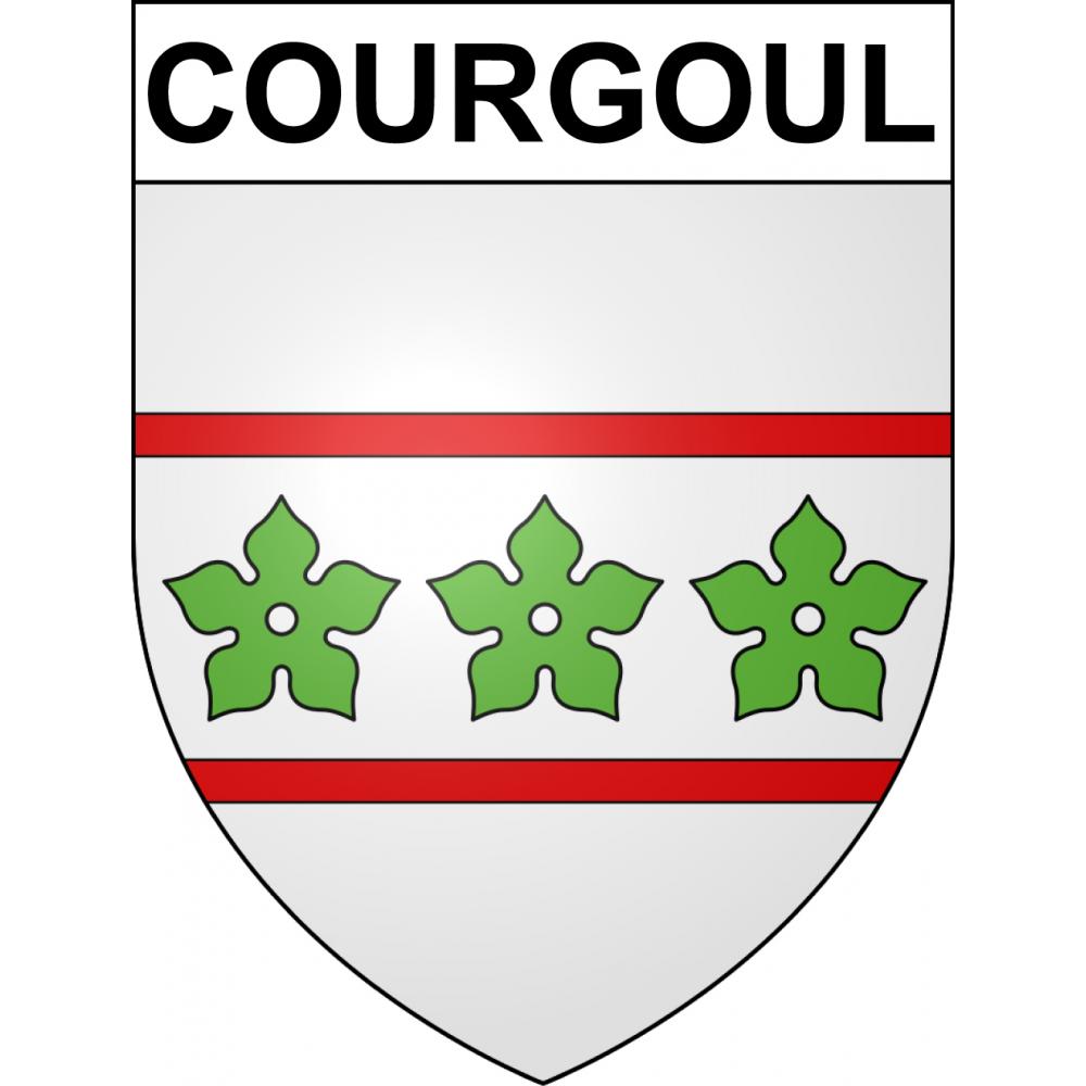 Courgoul Sticker wappen, gelsenkirchen, augsburg, klebender aufkleber