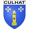 Pegatinas escudo de armas de Culhat adhesivo de la etiqueta engomada