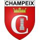 Champeix Sticker wappen, gelsenkirchen, augsburg, klebender aufkleber