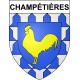 Champétières 63 ville sticker blason écusson autocollant adhésif