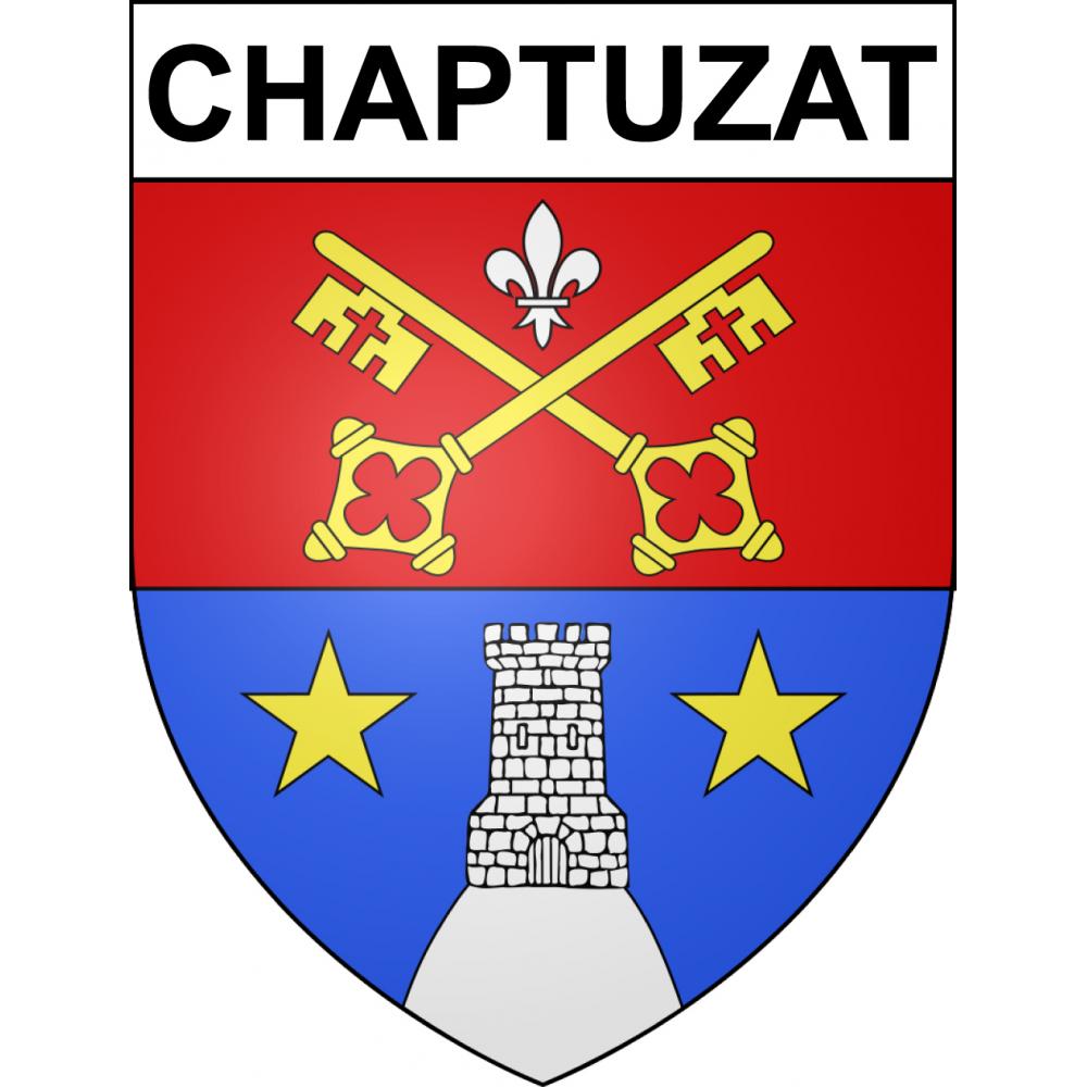 Chaptuzat 63 ville sticker blason écusson autocollant adhésif