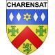 Stickers coat of arms Charensat adhesive sticker