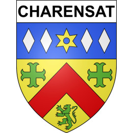 Charensat 63 ville sticker blason écusson autocollant adhésif