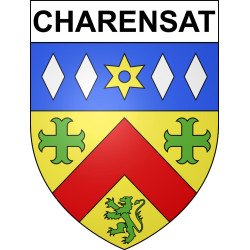 Stickers coat of arms Charensat adhesive sticker