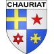 Stickers coat of arms Chauriat adhesive sticker