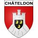 Châteldon Sticker wappen, gelsenkirchen, augsburg, klebender aufkleber