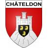 Châteldon Sticker wappen, gelsenkirchen, augsburg, klebender aufkleber