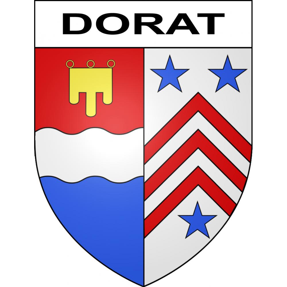 Pegatinas escudo de armas de Dorat adhesivo de la etiqueta engomada