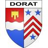 Dorat 63 ville sticker blason écusson autocollant adhésif