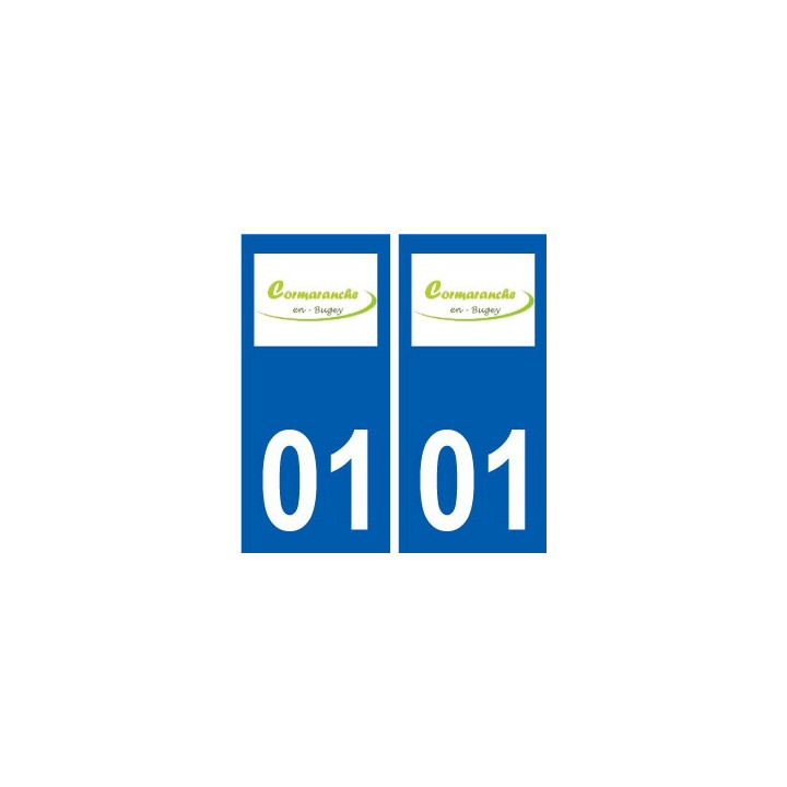 01 Cormaranche-en-Bugey logo ville autocollant plaque sticker