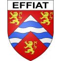 Pegatinas escudo de armas de Effiat adhesivo de la etiqueta engomada