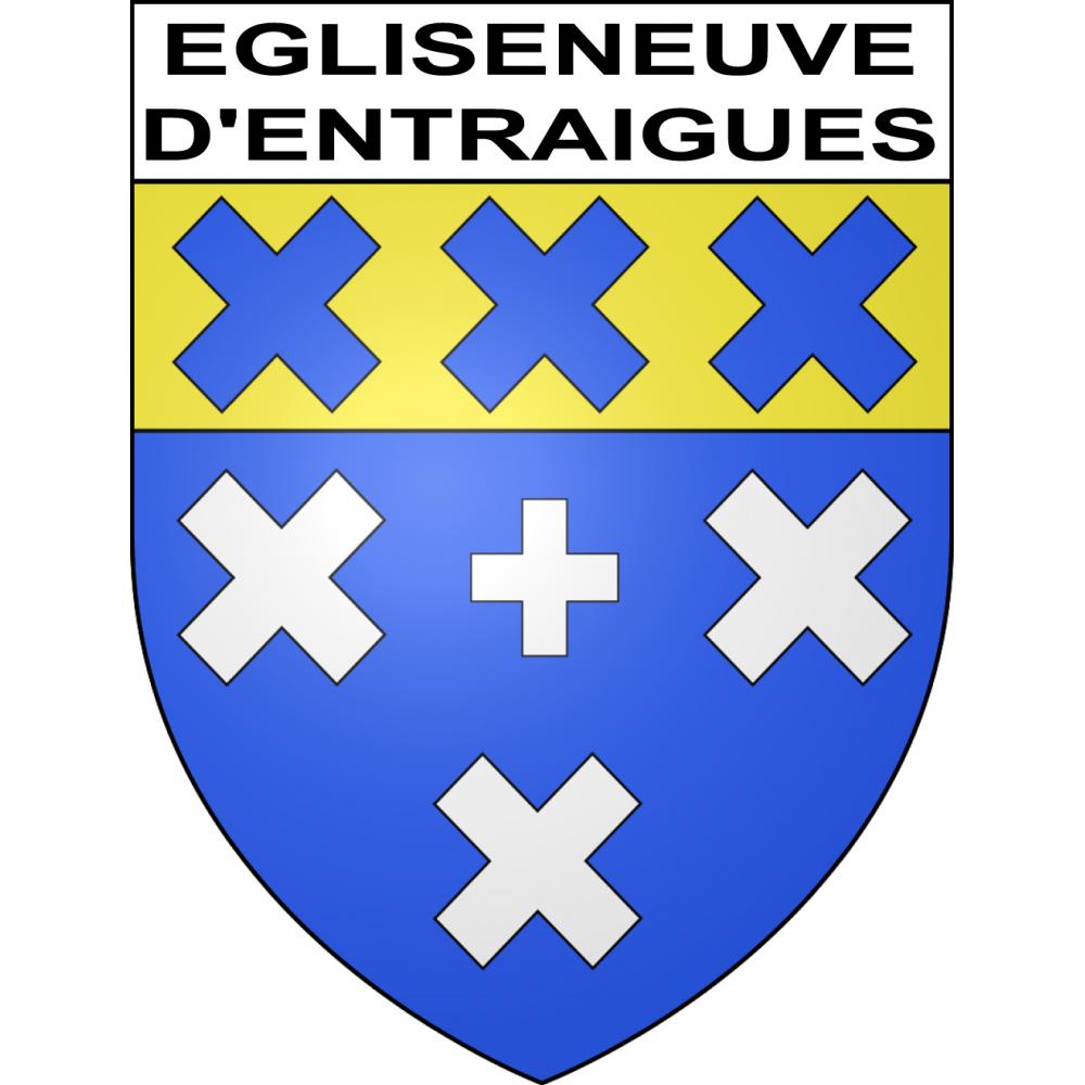 Egliseneuve-d'Entraigues Sticker wappen, gelsenkirchen, augsburg, klebender aufkleber