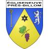 Égliseneuve-près-Billom 63 ville sticker blason écusson autocollant adhésif