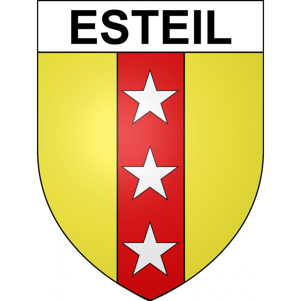 Esteil 63 ville sticker blason écusson autocollant adhésif