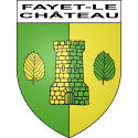 Stickers coat of arms Fayet-le-Château adhesive sticker
