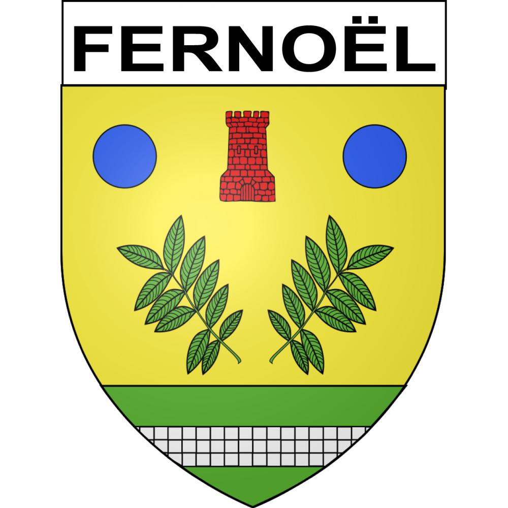 Pegatinas escudo de armas de Fernoël adhesivo de la etiqueta engomada