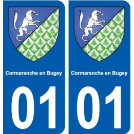 01 Cormaranche-en-Bugey ville autocollant plaque sticker