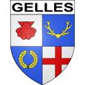 Pegatinas escudo de armas de Gelles adhesivo de la etiqueta engomada